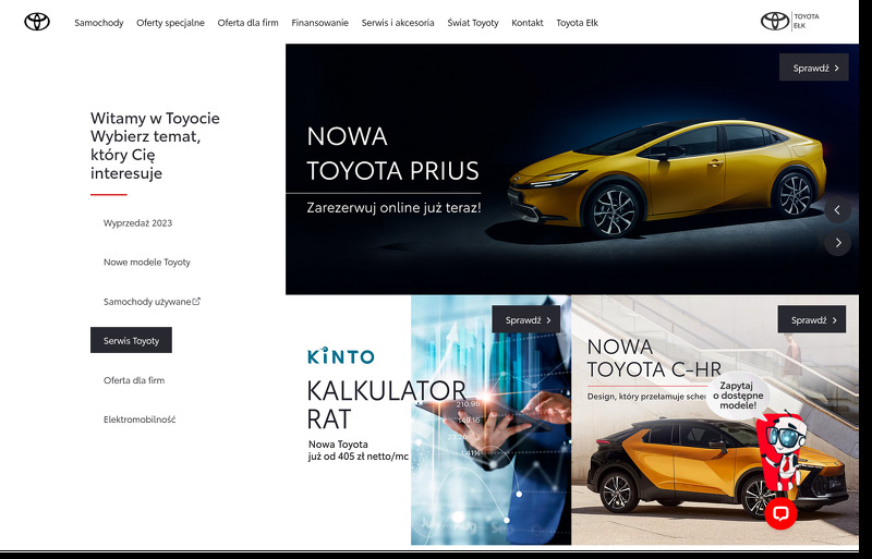 Strona www Alta Filipkowscy Spółka jawna ASD Toyota