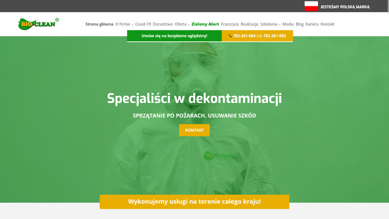 Strona www Bio-Clean Polska sp. z o.o.