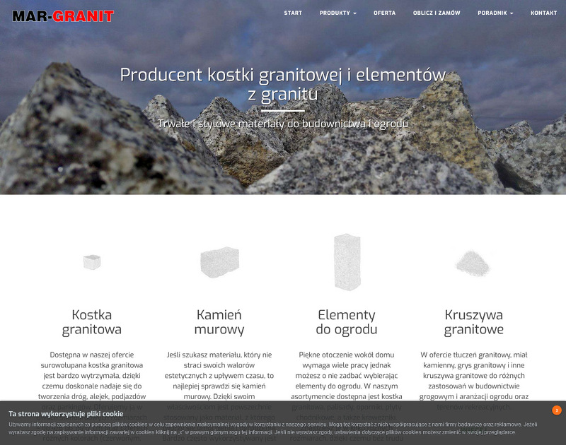 Strona www Mar Granit