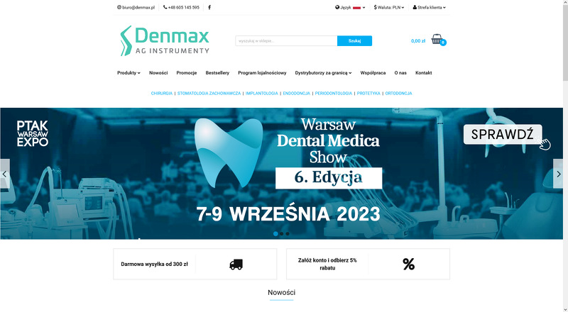 Strona www DENMAX
