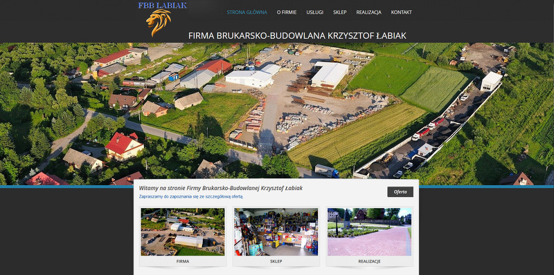 Strona www Firma Brukarsko-Budowlana Krzysztof Łabiak