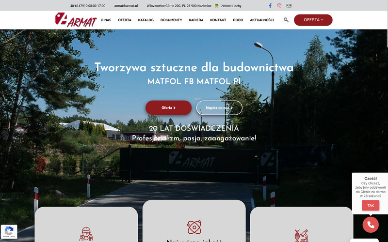 Strona www Armat