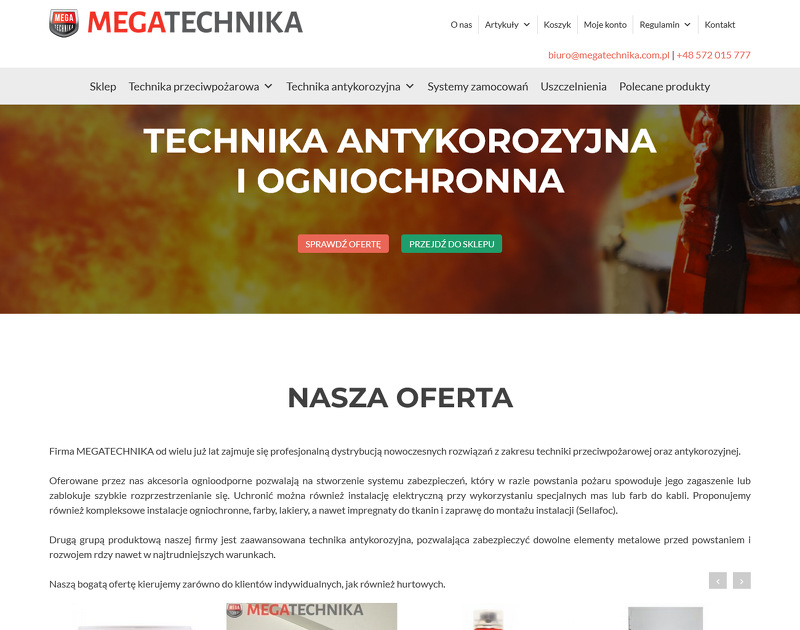 Strona www Megatechnika
