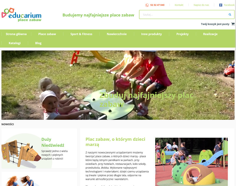 Strona www Educarium spółka z o.o.