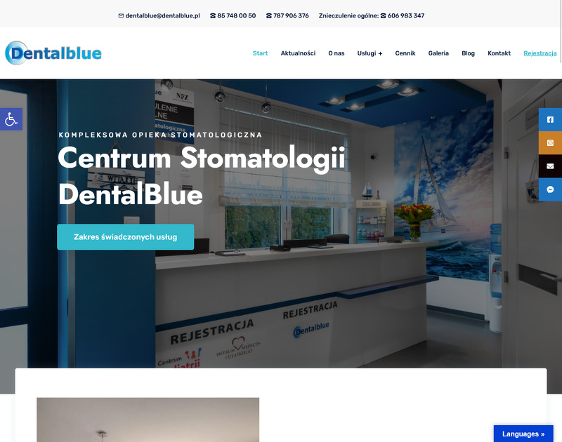 Strona www Dentalblue
